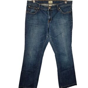 GAP Long & Lean Bootcut Jeans Mid Rise Y2K Denim Women's 14 Classic Blue